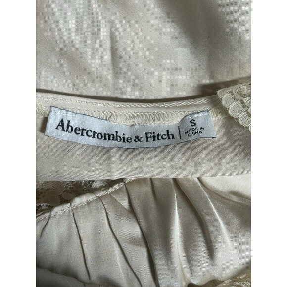 Abercrombie Fitch Sheer Lace Slip Dress Womens S Fairy Whimsical Boho Romantic - Picture 6 of 9